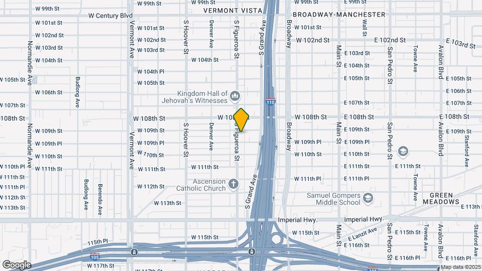 10908 S Figueroa St Map and Location Details