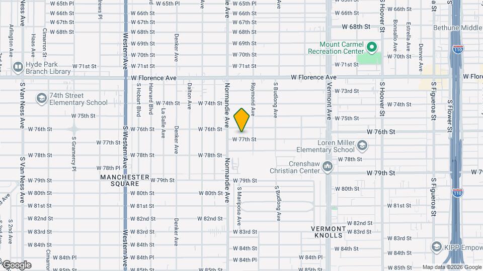 1327 W 77th St, Unit 1327 W 77th St Mapa y Detalles de la Ubicación