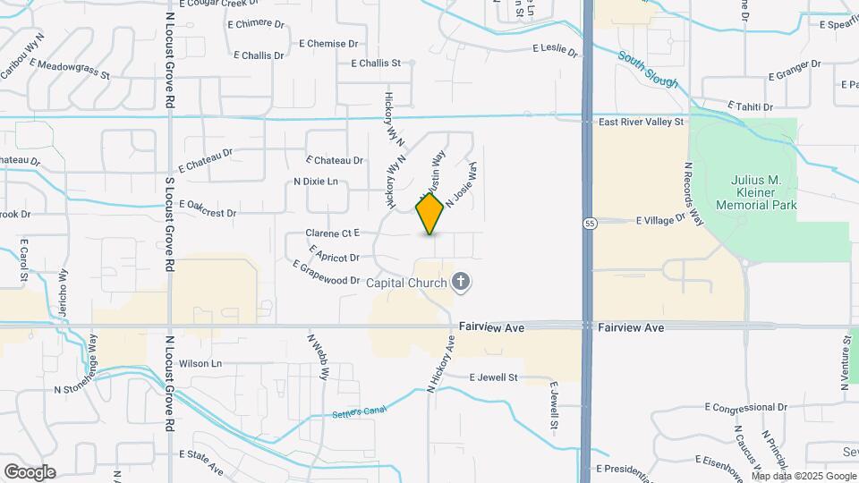 1933 N Justin Ave Map and Location Details