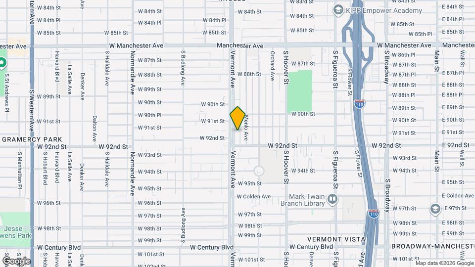 9116 S Vermont Ave Mapa y Detalles de la Ubicación