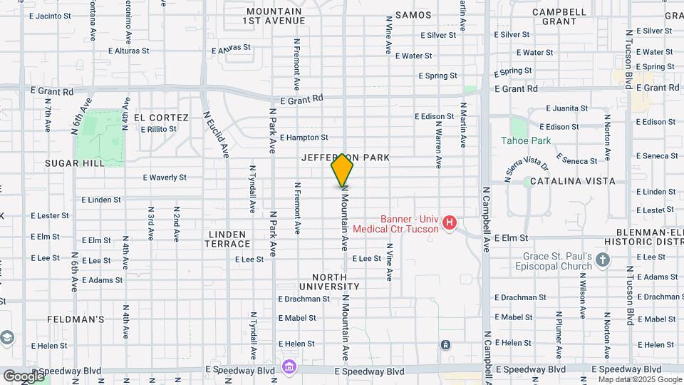 1905 N Mountain Ave Map and Location Details