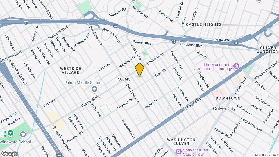 3545 Mentone Ave Mapa y Detalles de la Ubicación