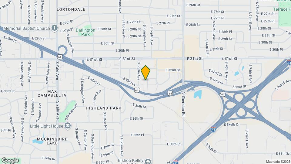 5925 E 33rd Ct Map and Location Details