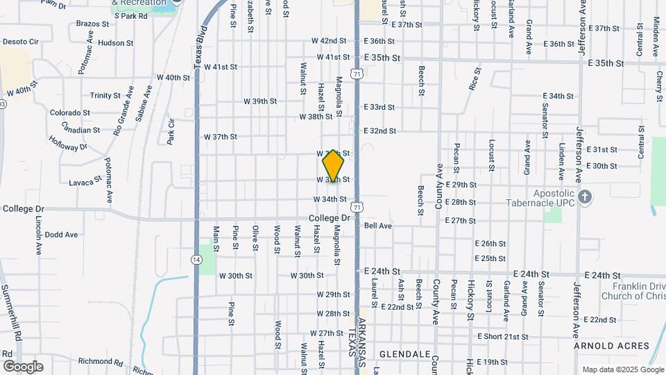 3407 Magnolia St Map and Location Details