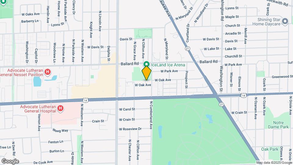 8418 W Oak Ave Map and Location Details
