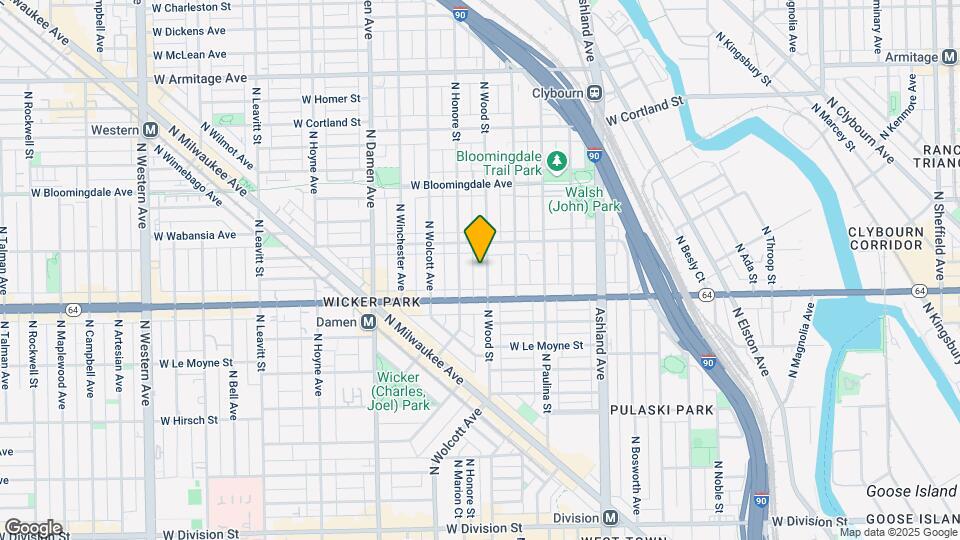 1632 N Wood St Mapa y Detalles de la Ubicación