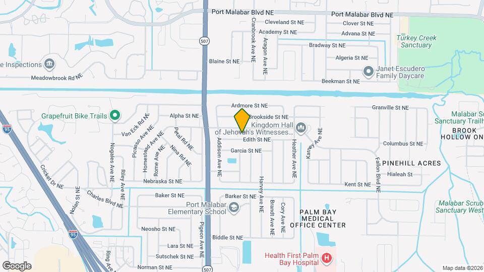 1807 Edith St NE Map and Location Details