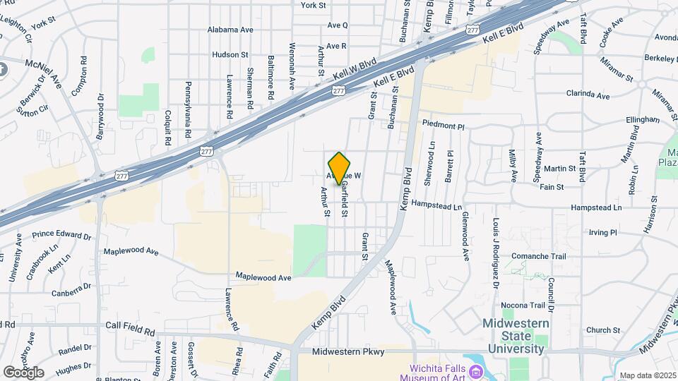 3308 Garfield St Map and Location Details
