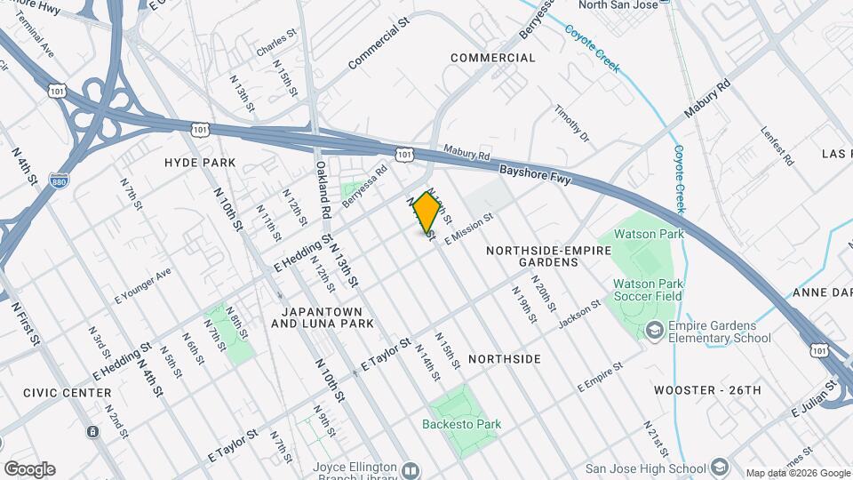 821 N 17th St Map and Location Details