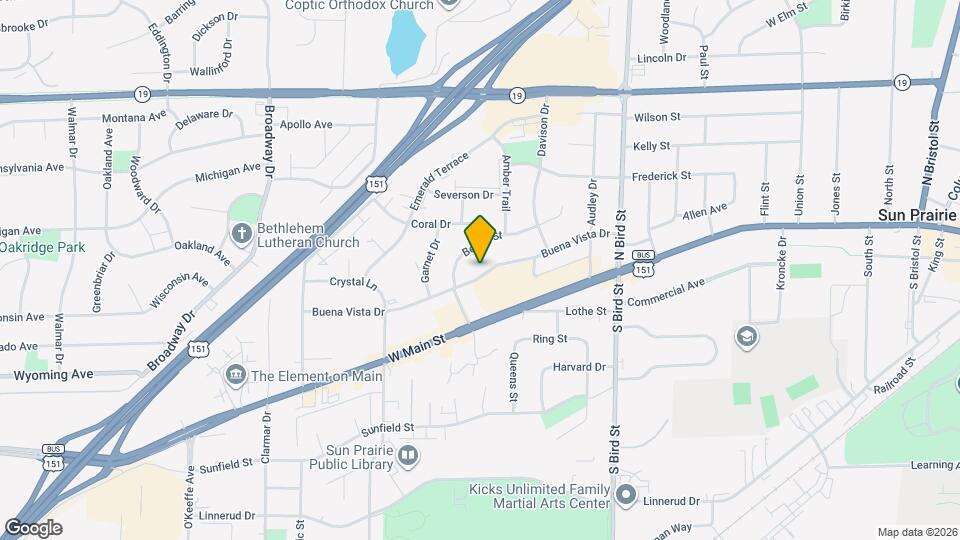 1124 Buena Vista Dr Map and Location Details