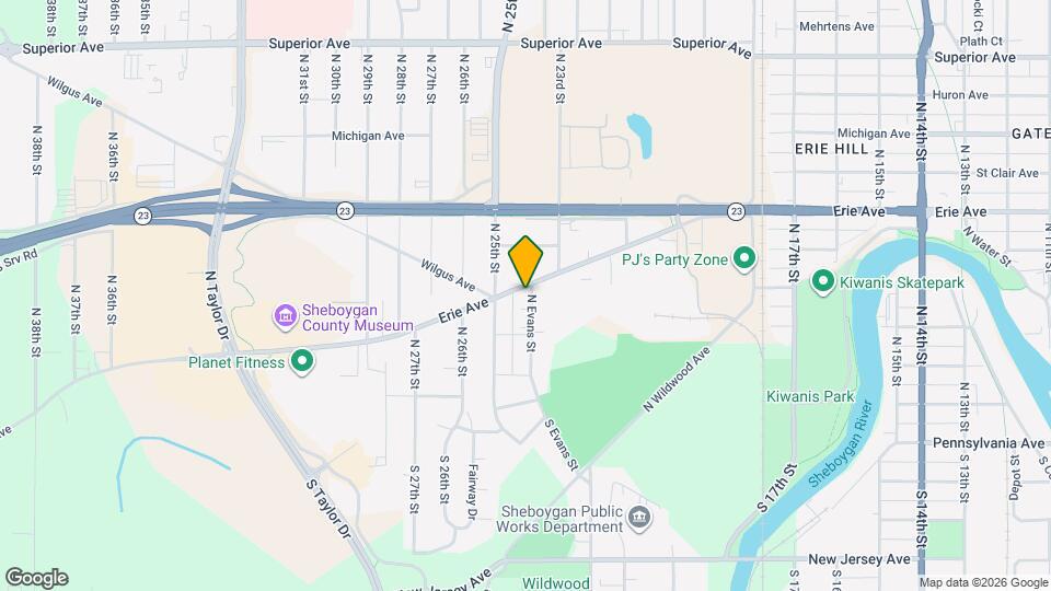 2403 Erie Ave Map and Location Details