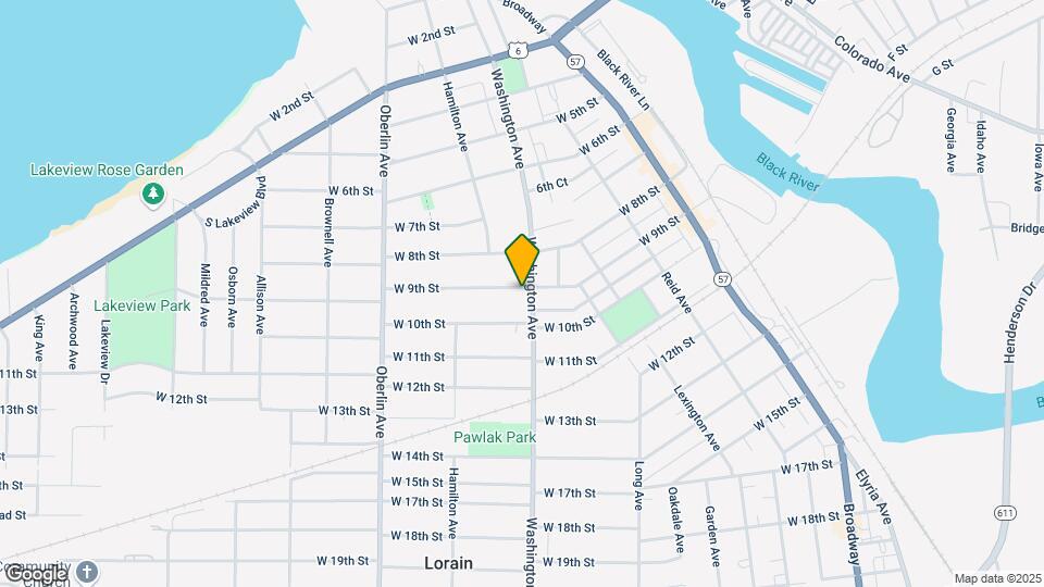 1007 W 9th St Map and Location Details