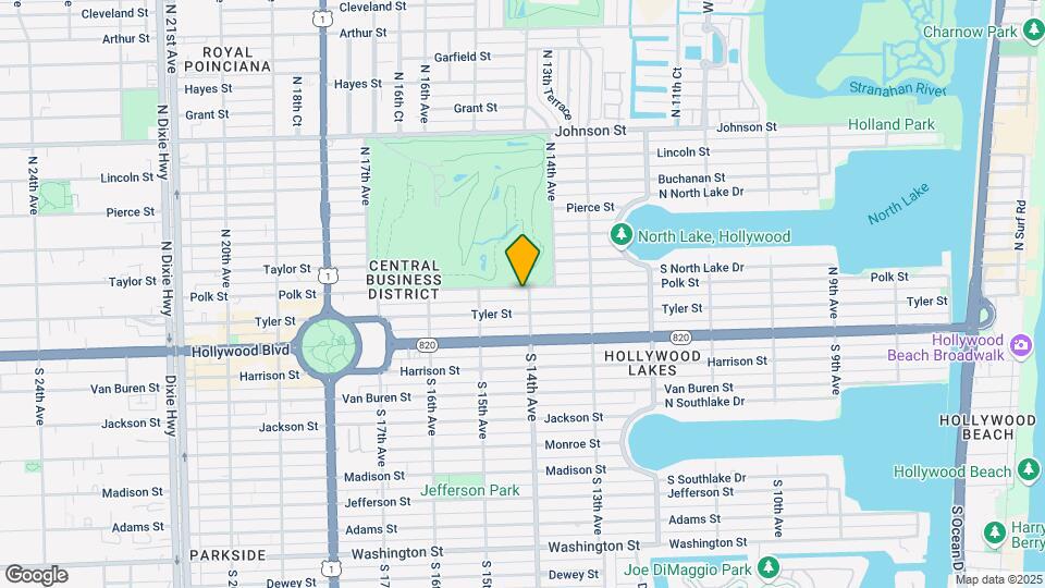 1406 Polk St Map and Location Details