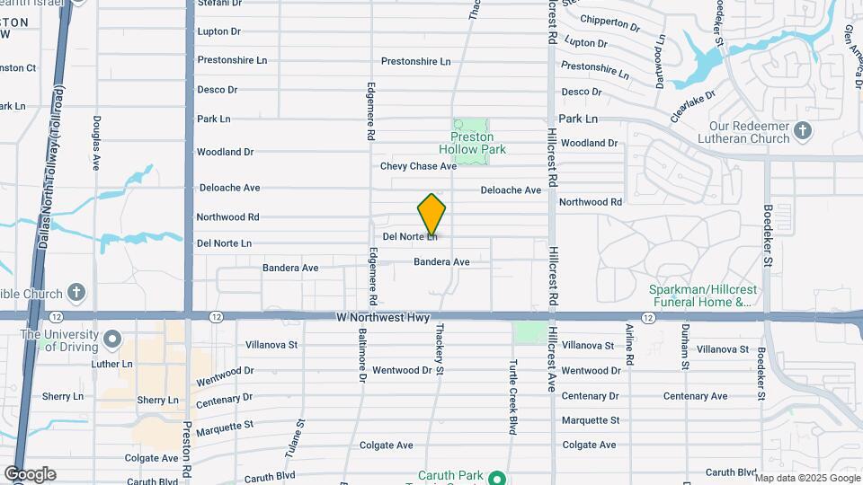 6520 Del Norte Ln Map and Location Details