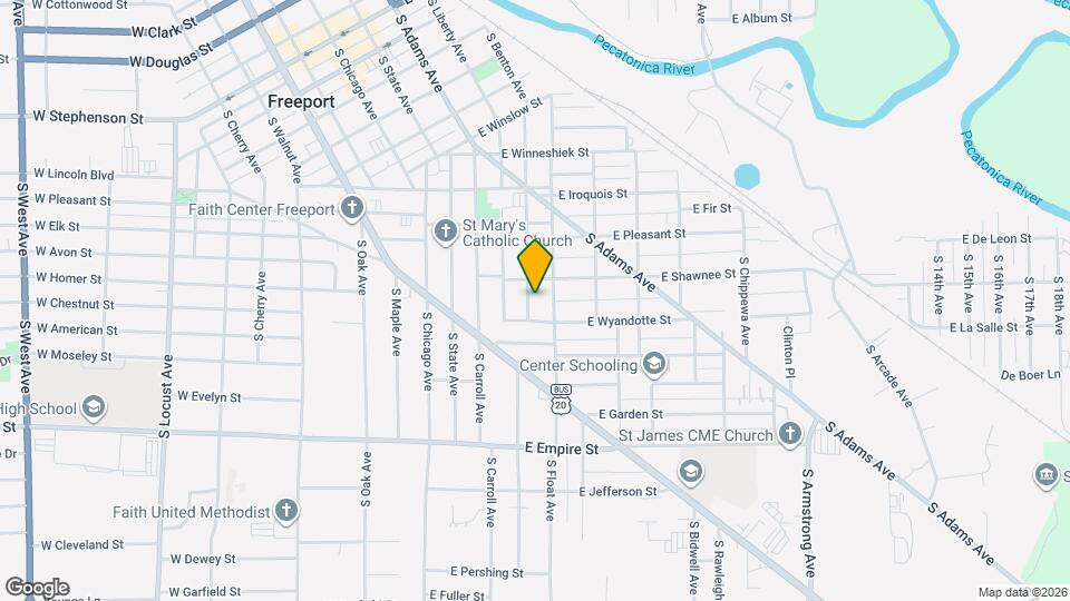 815 S Benton Ave Map and Location Details