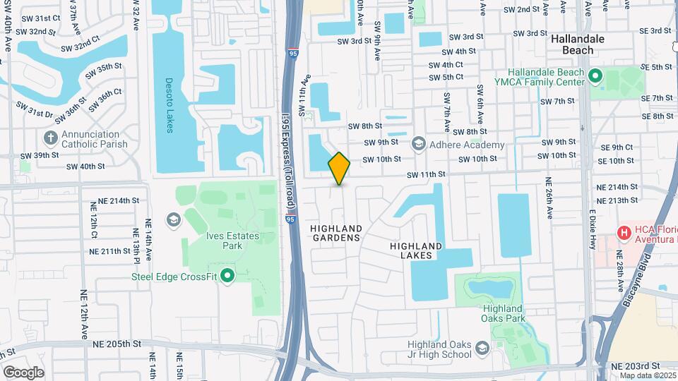 21424 NE 19th Ct Map and Location Details