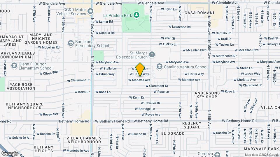 3938 W Marlette Ave Map and Location Details