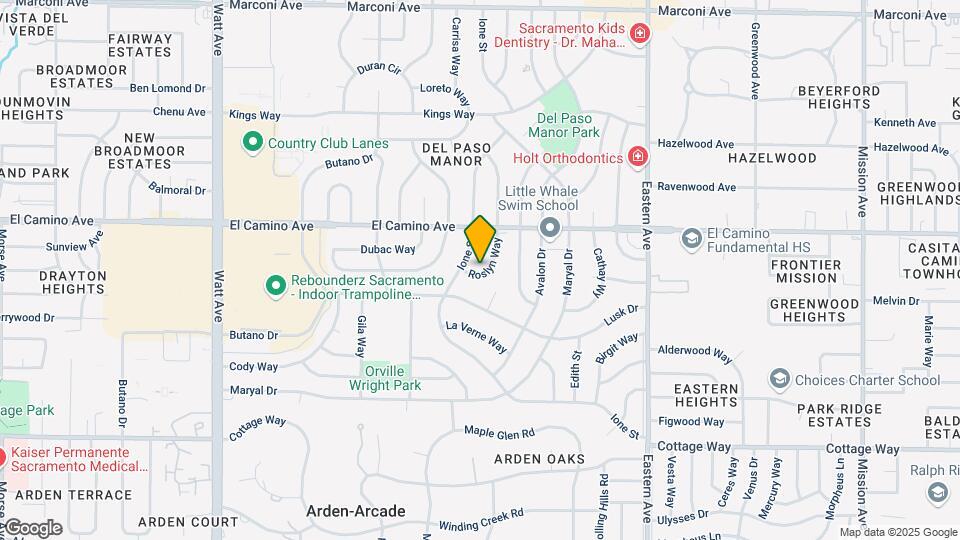 2415 Roslyn Way Map and Location Details