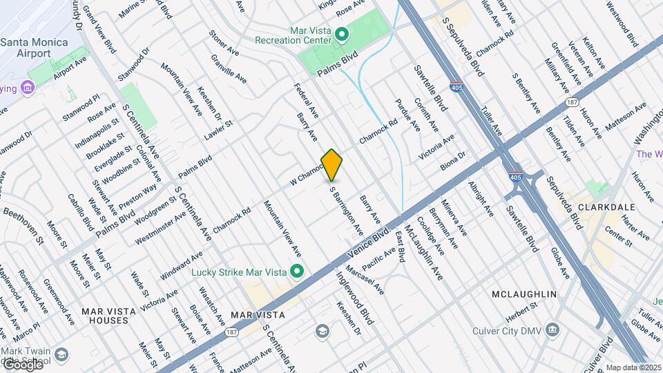 3636 S Barrington Ave Map and Location Details