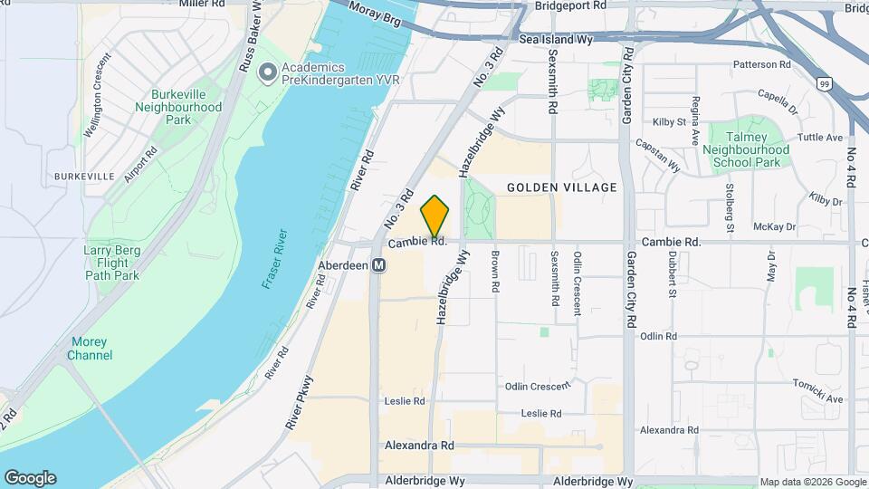 8080 Cambie Rd. Map and Location Details