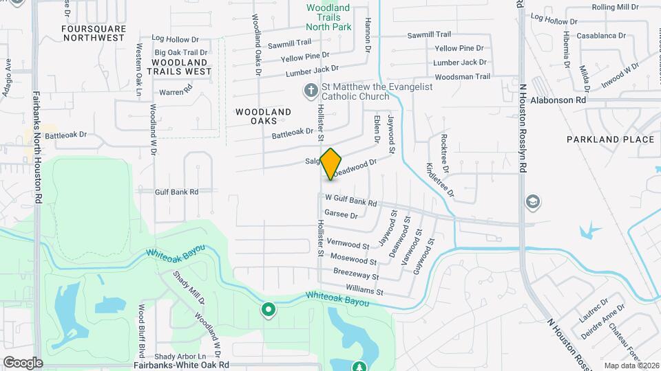 7722 W Gulf Bank Rd Map and Location Details