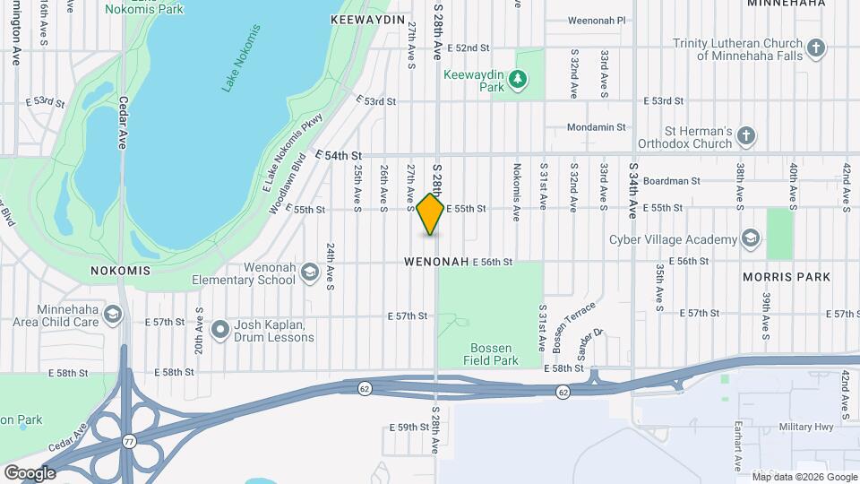 5536 S 28th Ave Map and Location Details