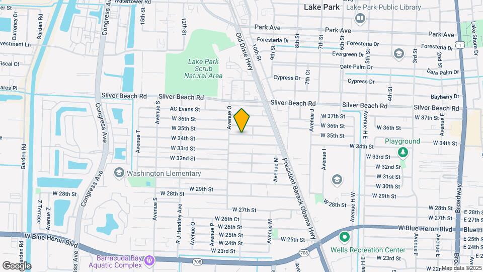 1245 W 35th St Map and Location Details