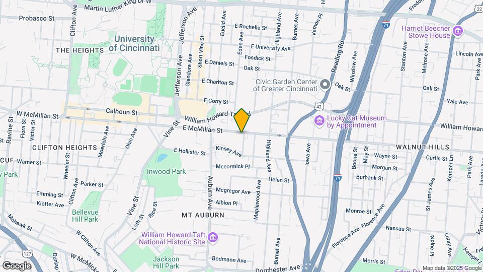 159 E McMillan St, Unit 1B Map and Location Details