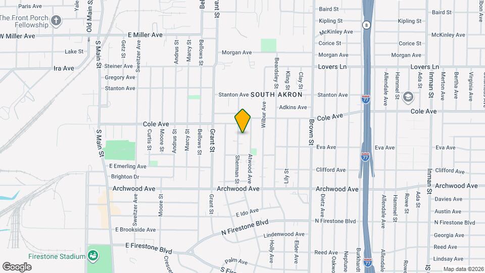1213 Sherman St Map and Location Details
