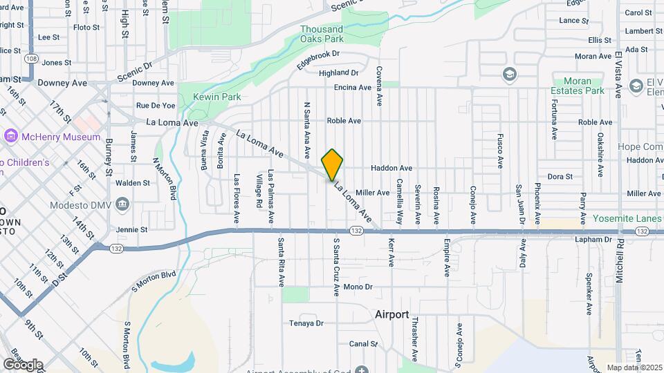 1220 La Loma Ave Map and Location Details