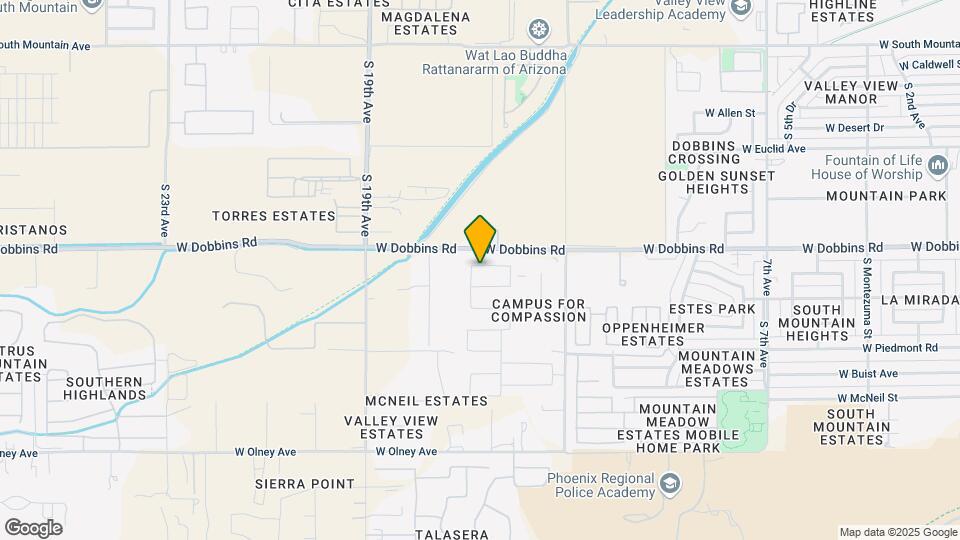 1651 W Paseo Way Map and Location Details