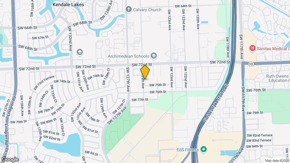 7441 SW 125th Ave Map and Location Details