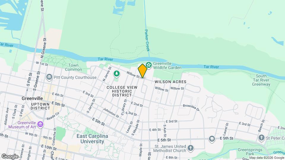 1302 Willow St Map and Location Details