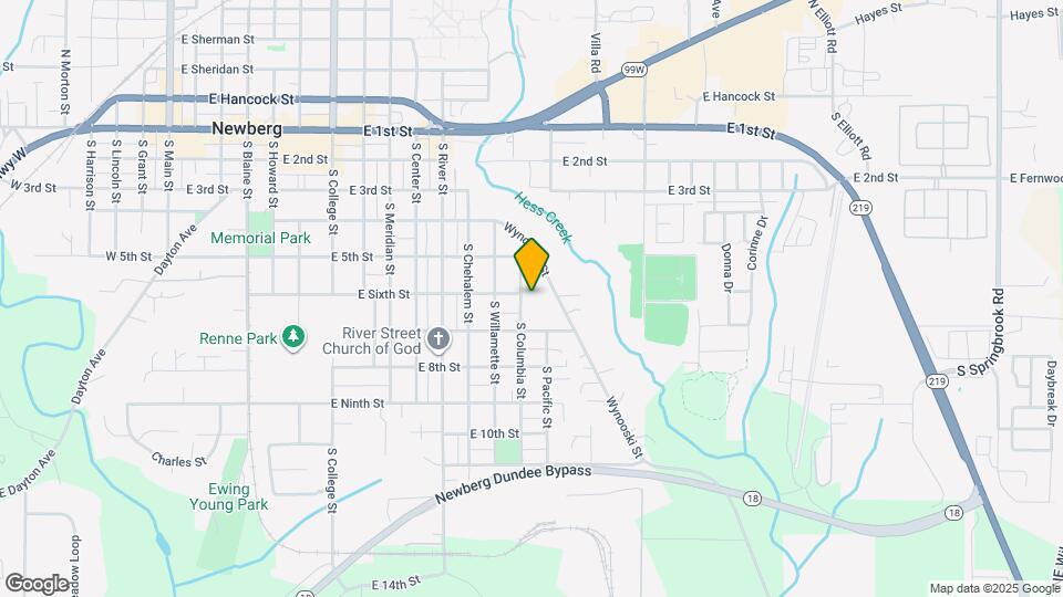 602 S Columbia St Map and Location Details