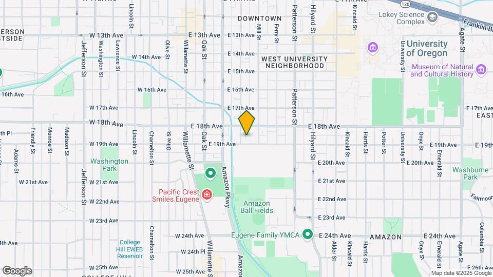 345 E 19th Ave Map and Location Details