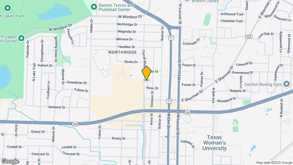 2208 N Carroll Blvd Mapa y Detalles de la Ubicación