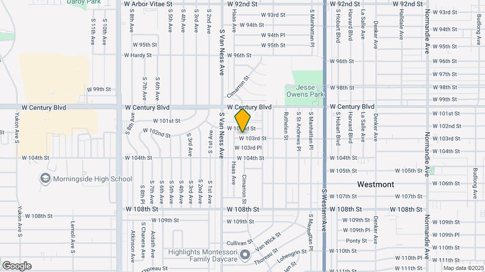 2115-2117 W 103rd St Map and Location Details