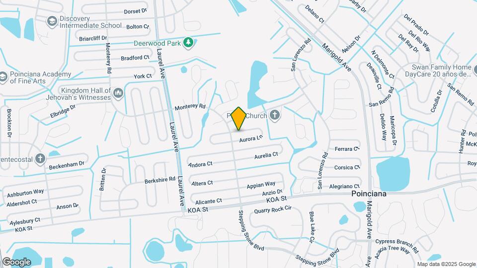 104 Aurora Ln Map and Location Details