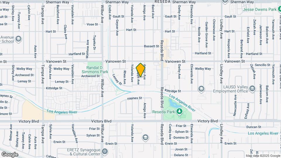 6654 Capps Ave Map and Location Details