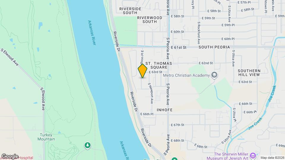 6325 S Madison Pl Map and Location Details