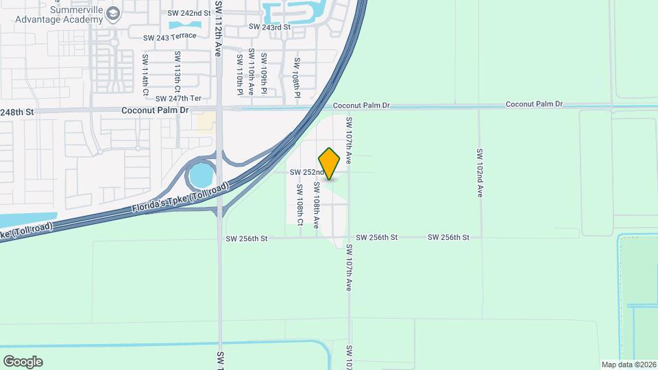25252 SW 107th Ct Map and Location Details