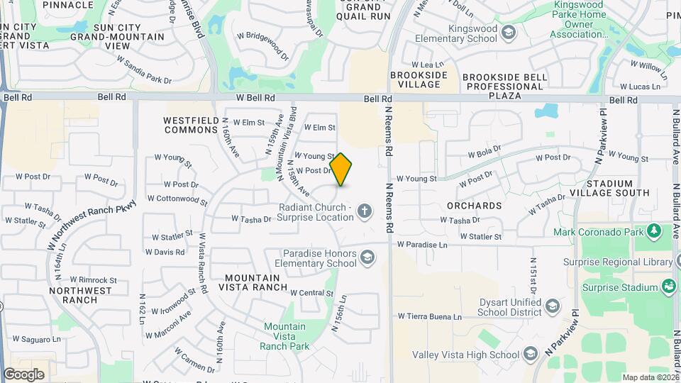 16545 N 157th Ave Map and Location Details