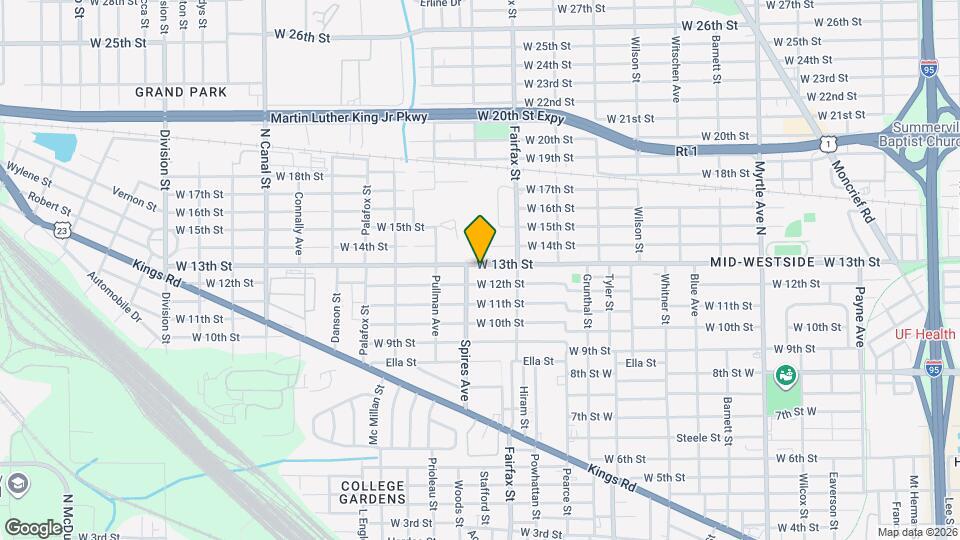 1864 W 13th St Map and Location Details