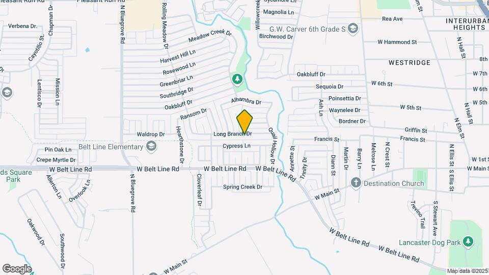 1250 Long Branch Dr Map and Location Details