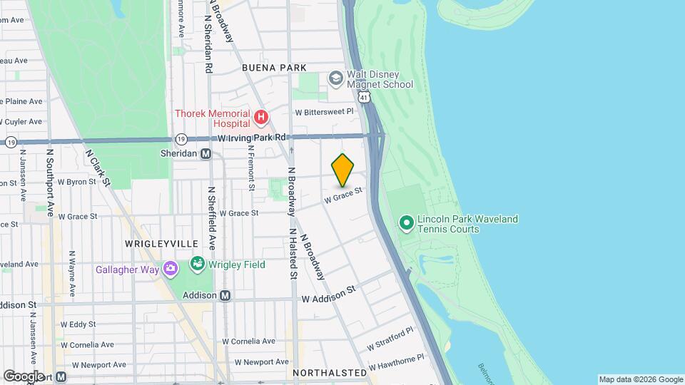 654 W Grace St, Unit J05P Map and Location Details