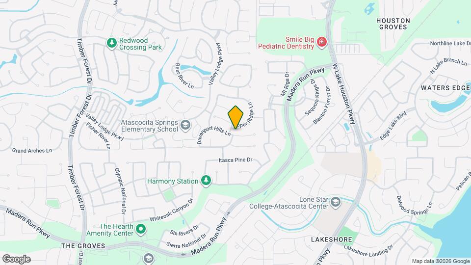 13303 Davenport Hills Ln Mapa y Detalles de la Ubicación