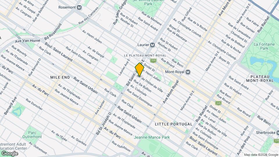 4890 De L'hôtel-De-Ville Av Map and Location Details