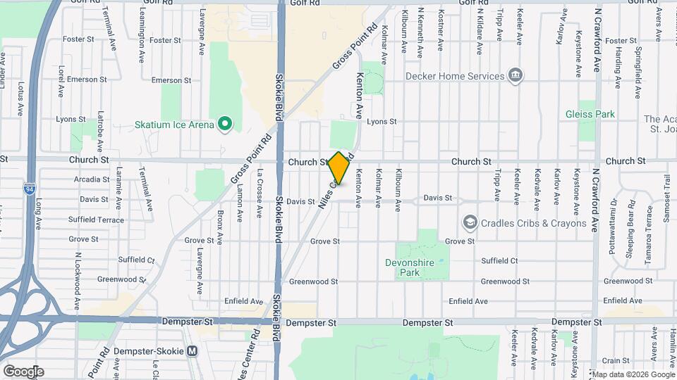 9121 Niles Center Rd, Unit 2W Map and Location Details