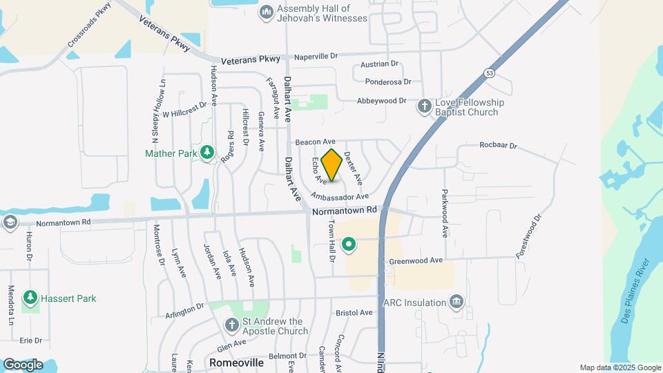 704 Echo Ave Map and Location Details