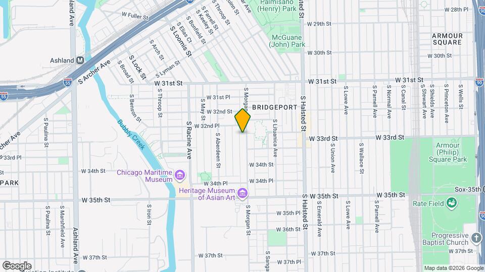 3254 S Morgan St Map and Location Details